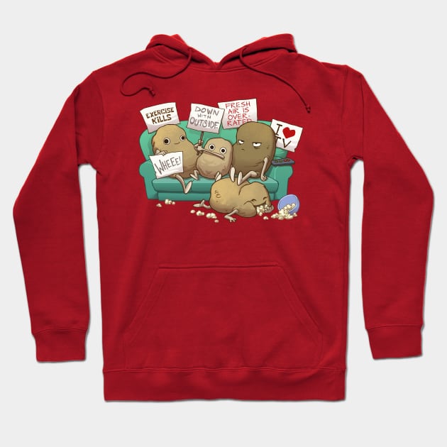 Couch Potato Club Hoodie by Dooomcat